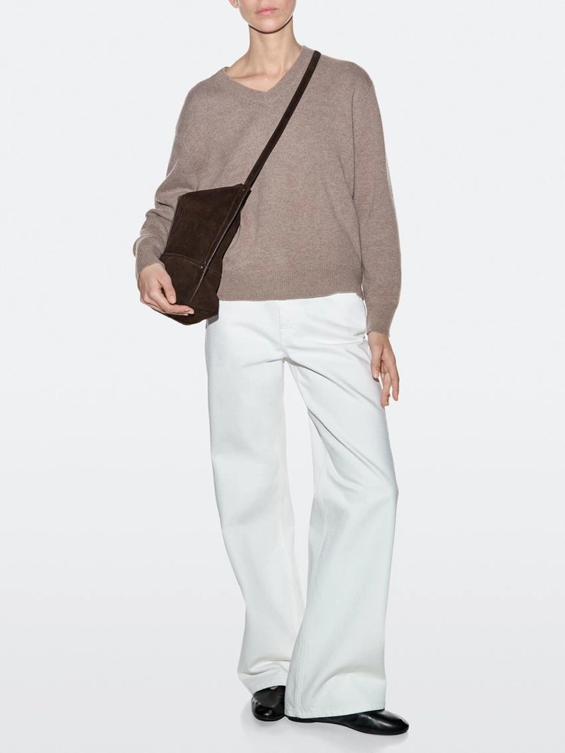 Сумка из разделанной замши