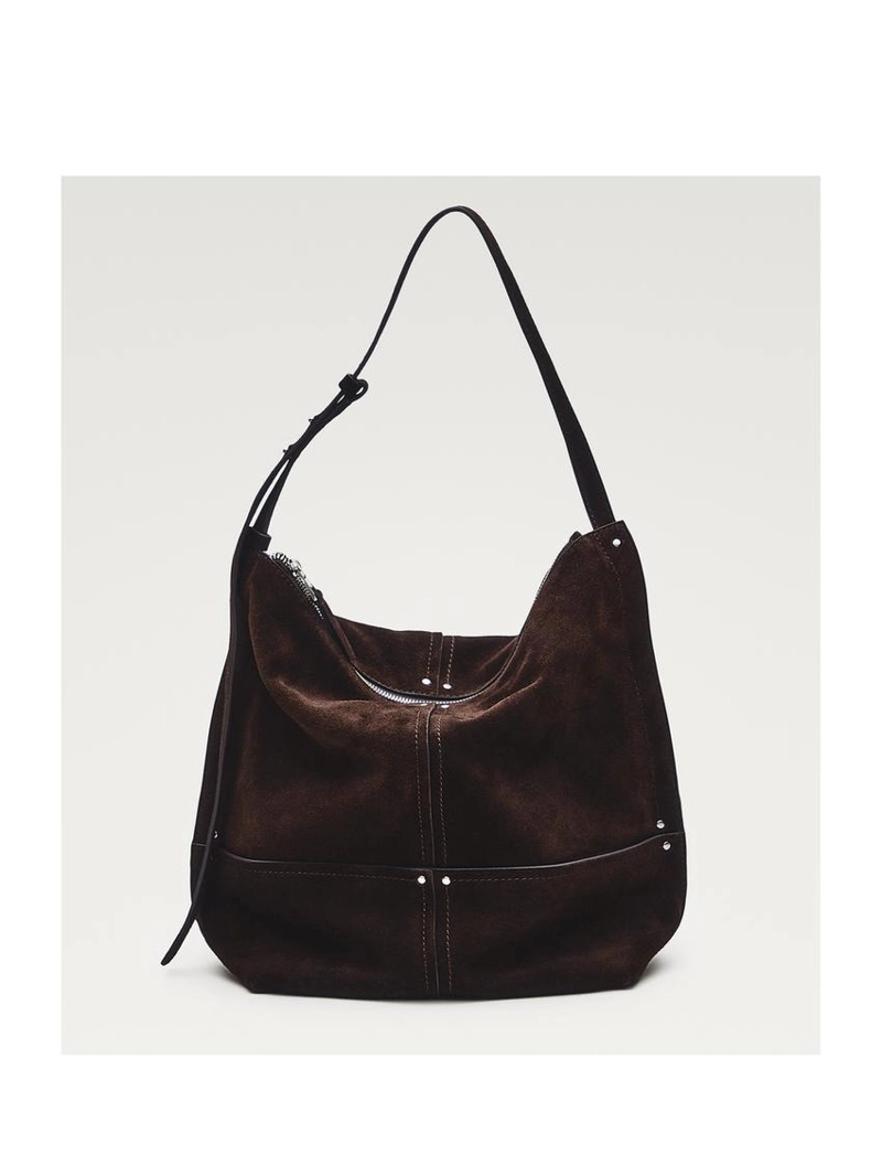 Сумка из разделанной замши