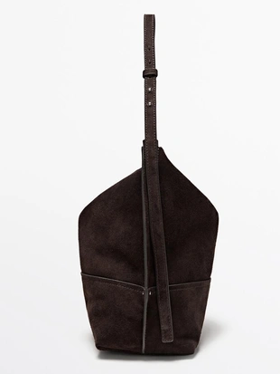 Купить Massimo Dutti Сумка из разделанной замши