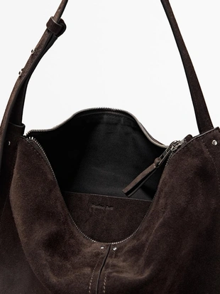 Сумка из разделанной замши- Заказать в России