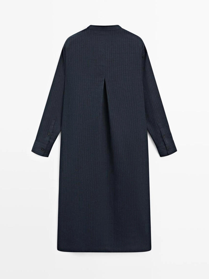 Платье-рубашка миди с утонченным покроем