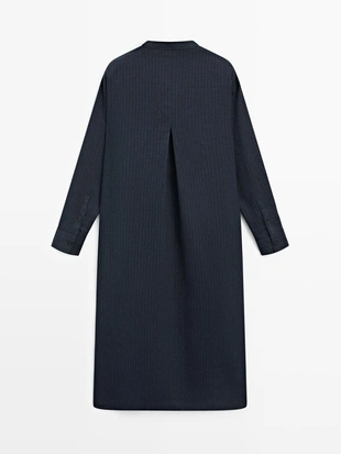 Платье-рубашка миди с утонченным покроем- Заказать в России