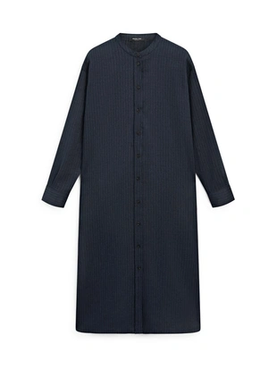 Платье-рубашка миди с утонченным покроем- Заказать в России