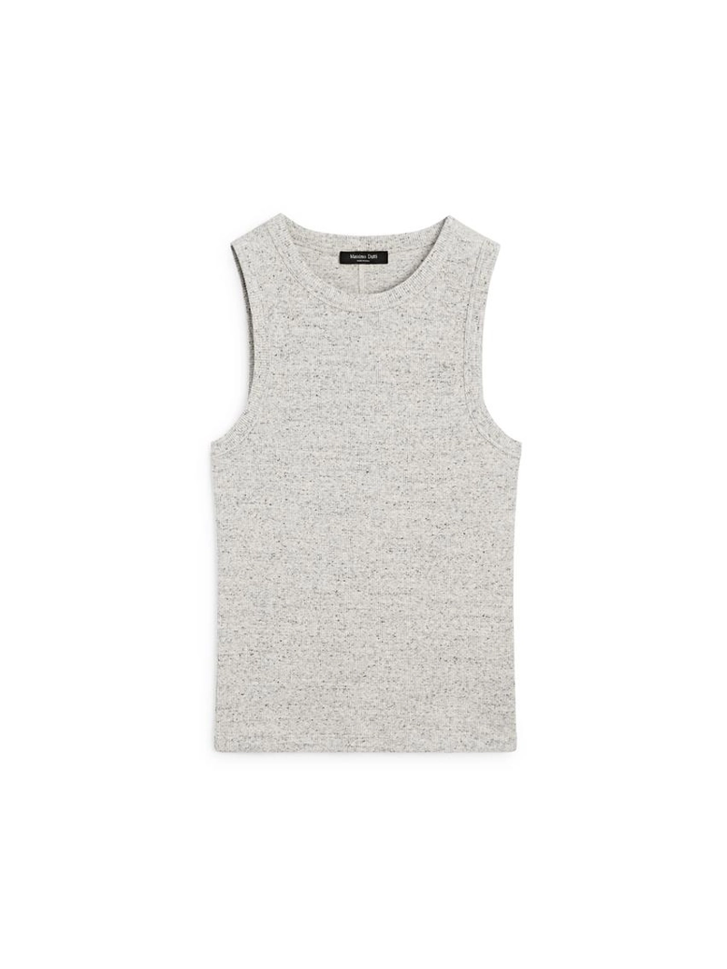 Футболка без рукавов из хлопкового смесового материала