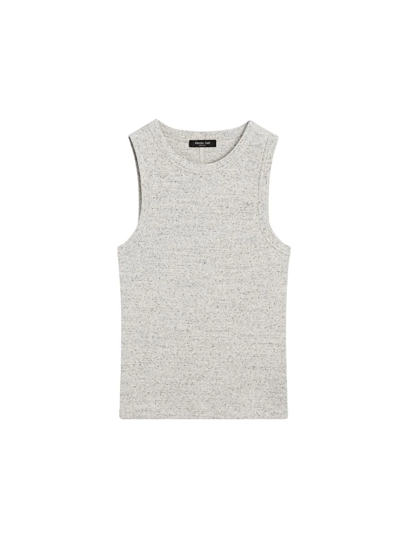 Футболка без рукавов из хлопкового смесового материала