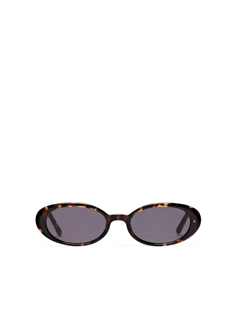 Очки с эффектом черепашьего панциря мини овальной формы