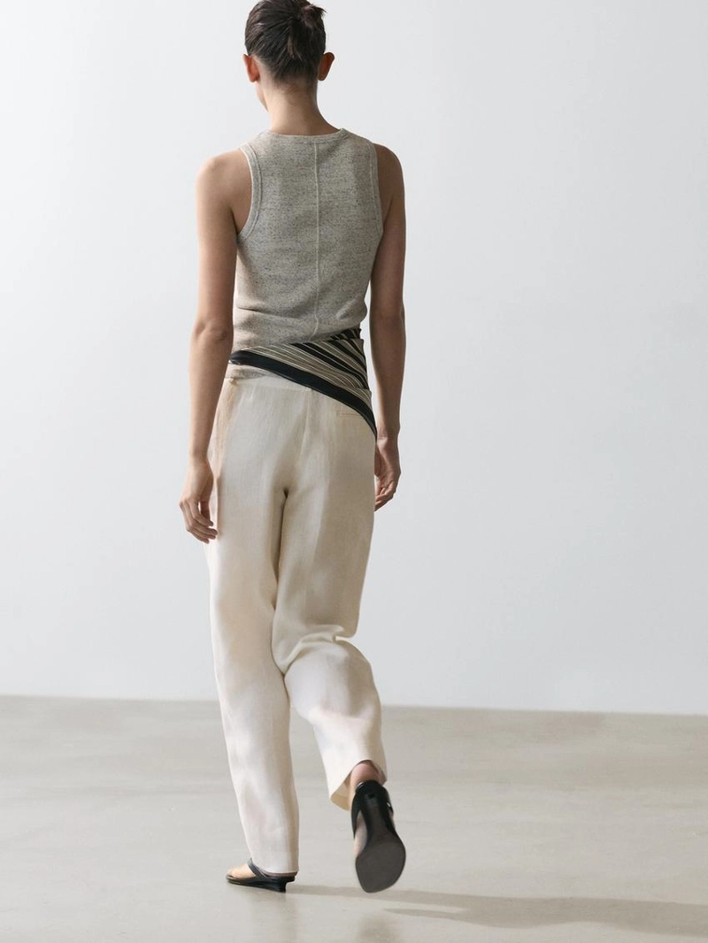 Брюки для льняного костюма