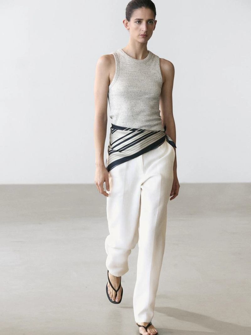 Брюки для льняного костюма