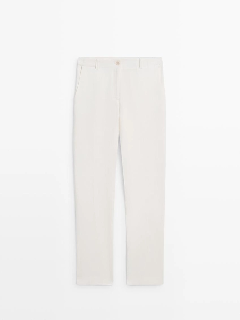 Брюки для льняного костюма