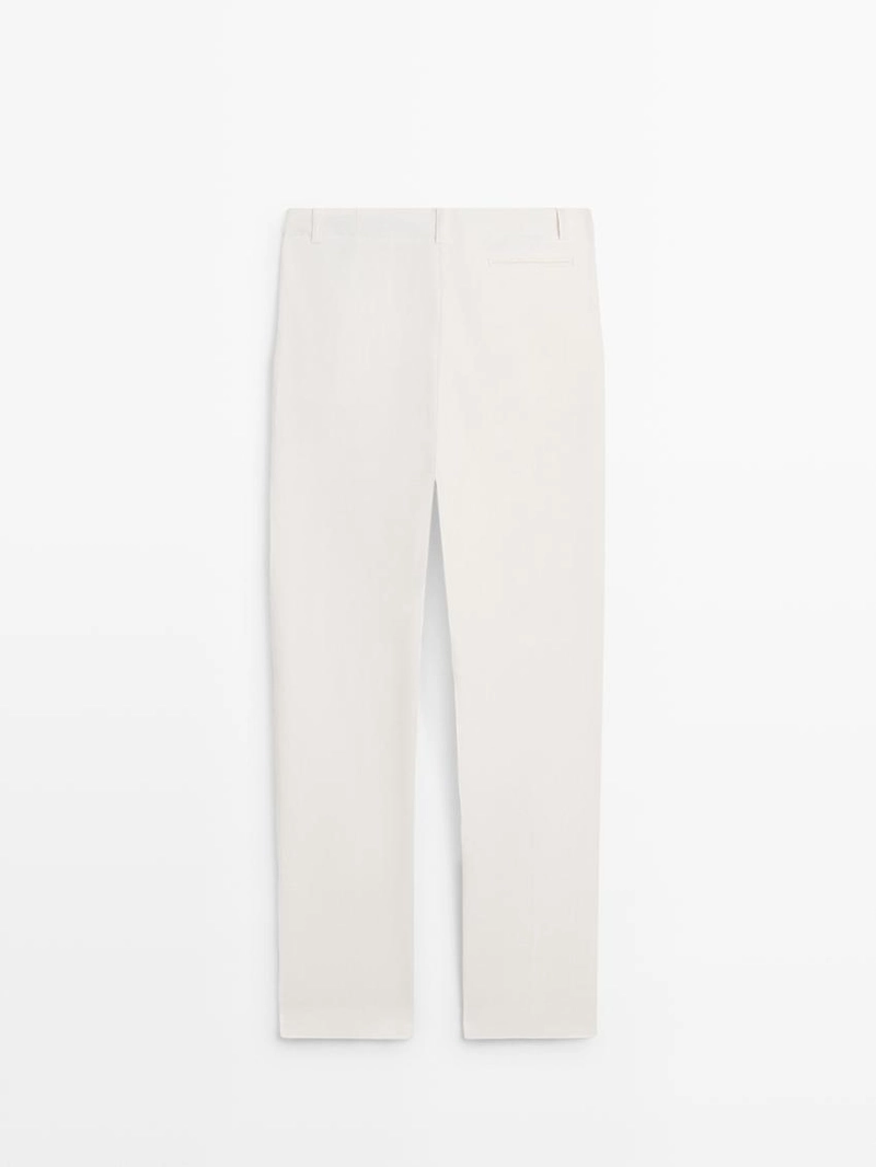 Брюки для льняного костюма