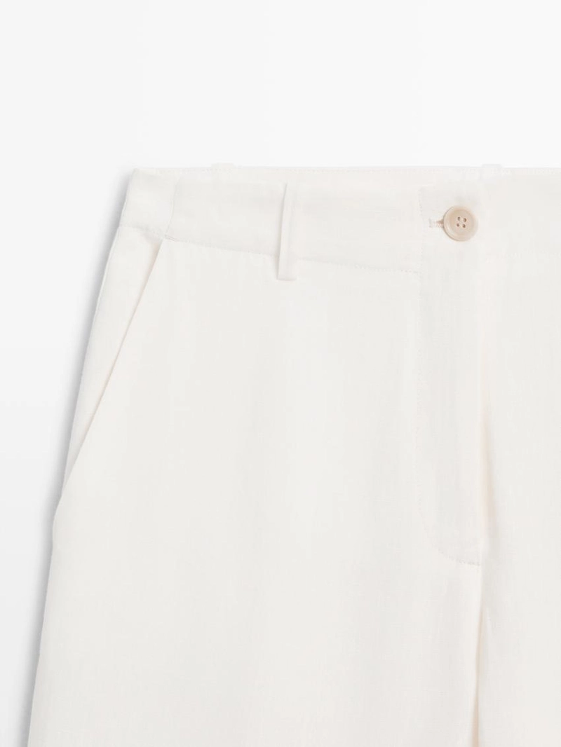 Брюки для льняного костюма