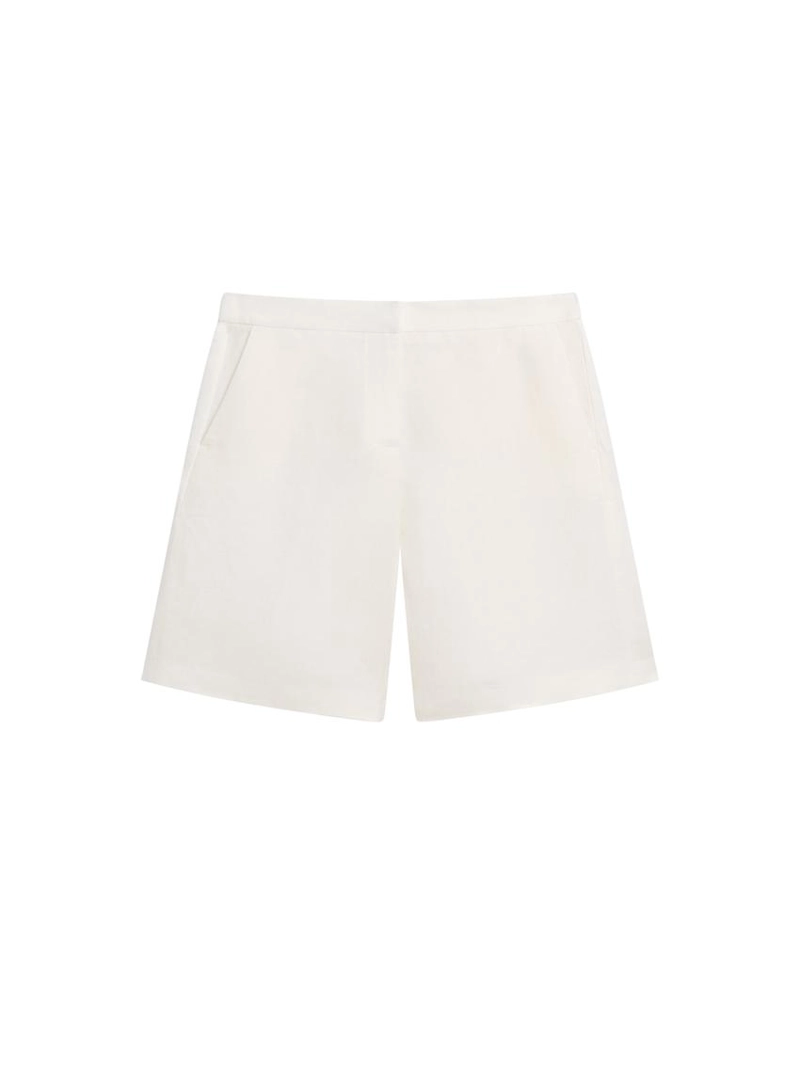 Длинные льняные бермуды