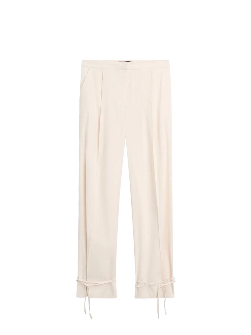 Брюки свободного кроя с завышенной талией