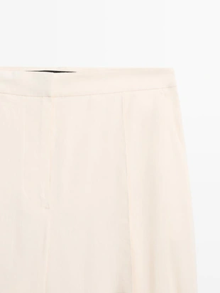 Брюки свободного кроя с завышенной талией- Заказать в России