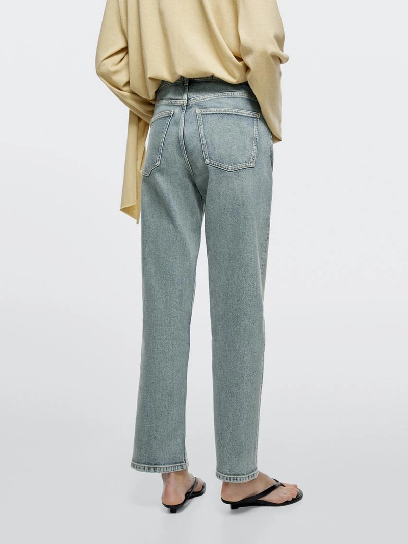 Джинсы прямого кроя средней посадки