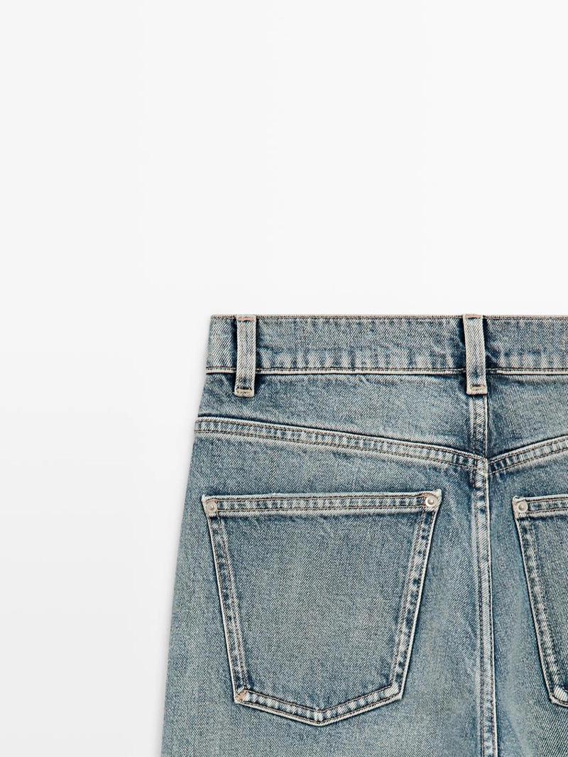 Джинсы прямого кроя средней посадки