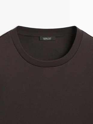 Футболка из 100% хлопка с короткими рукавами- Заказать в России