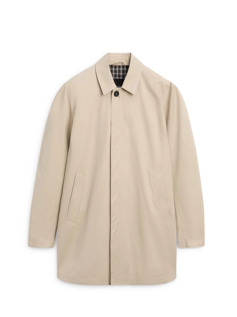 Пальто-тренч из хлопка с деталями внутри