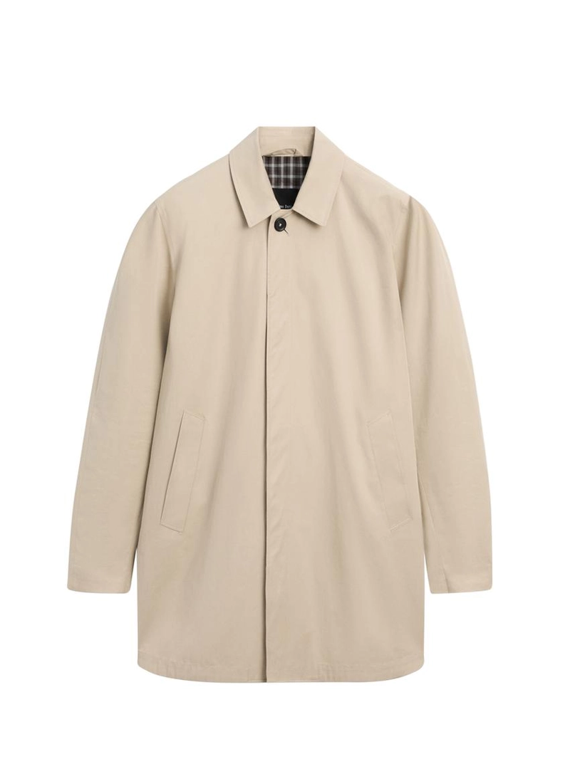 Пальто-тренч из хлопка с деталями внутри