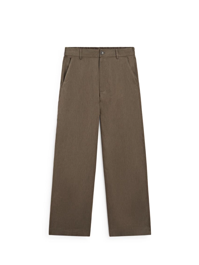 Брюки со свободной посадкой на резинке