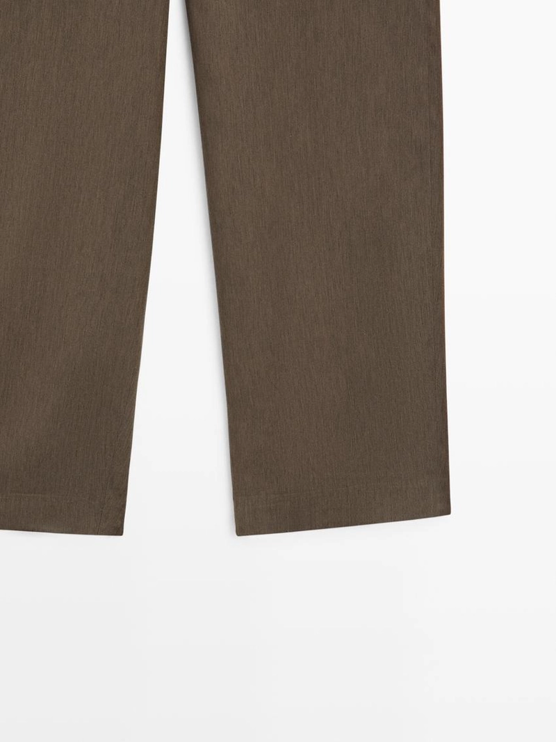 Брюки со свободной посадкой на резинке