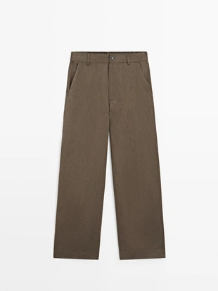 Брюки со свободной посадкой на резинке- Заказать в России