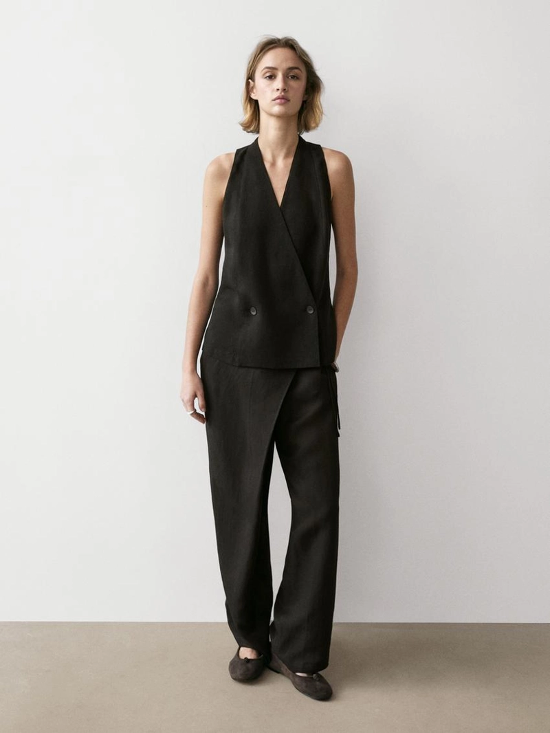 Плавные брюки-парео