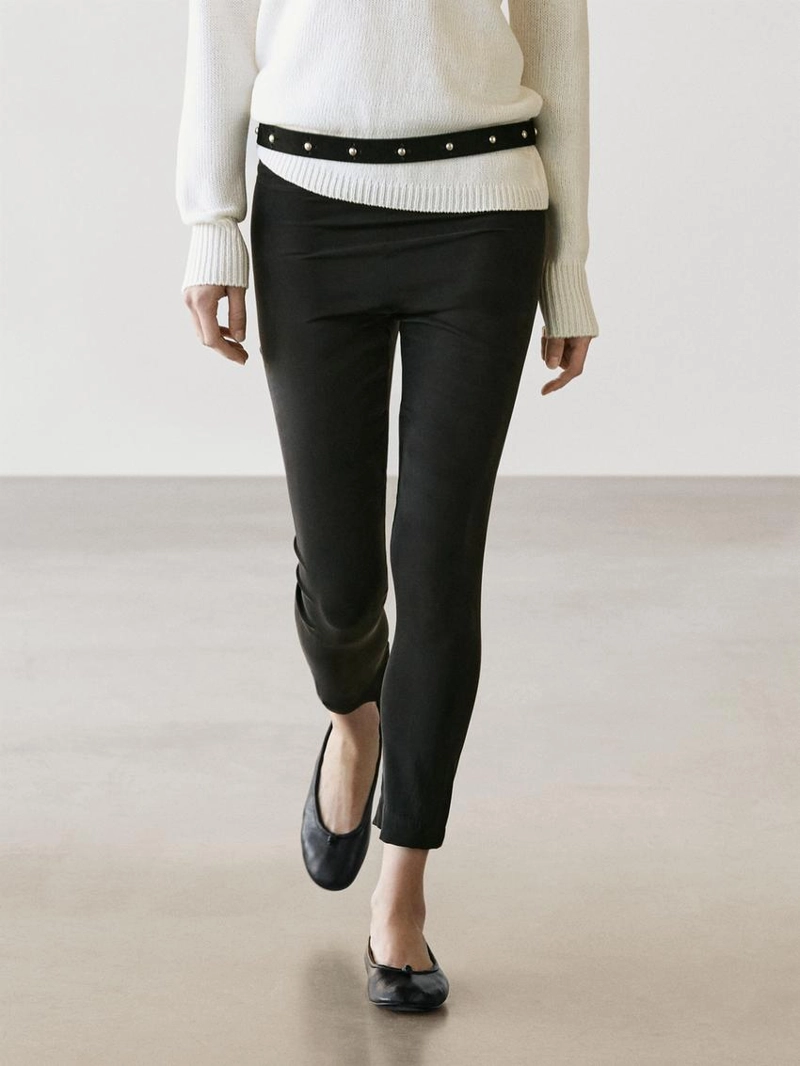 Лосины из шелково-вискозной смеси