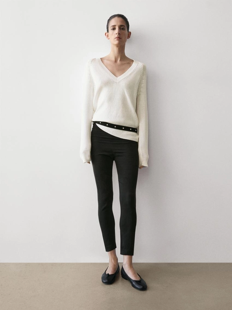 Лосины из шелково-вискозной смеси