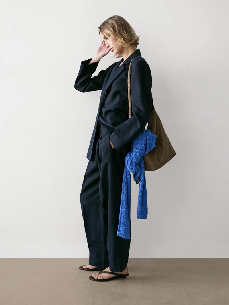 Льняные брюки для костюма