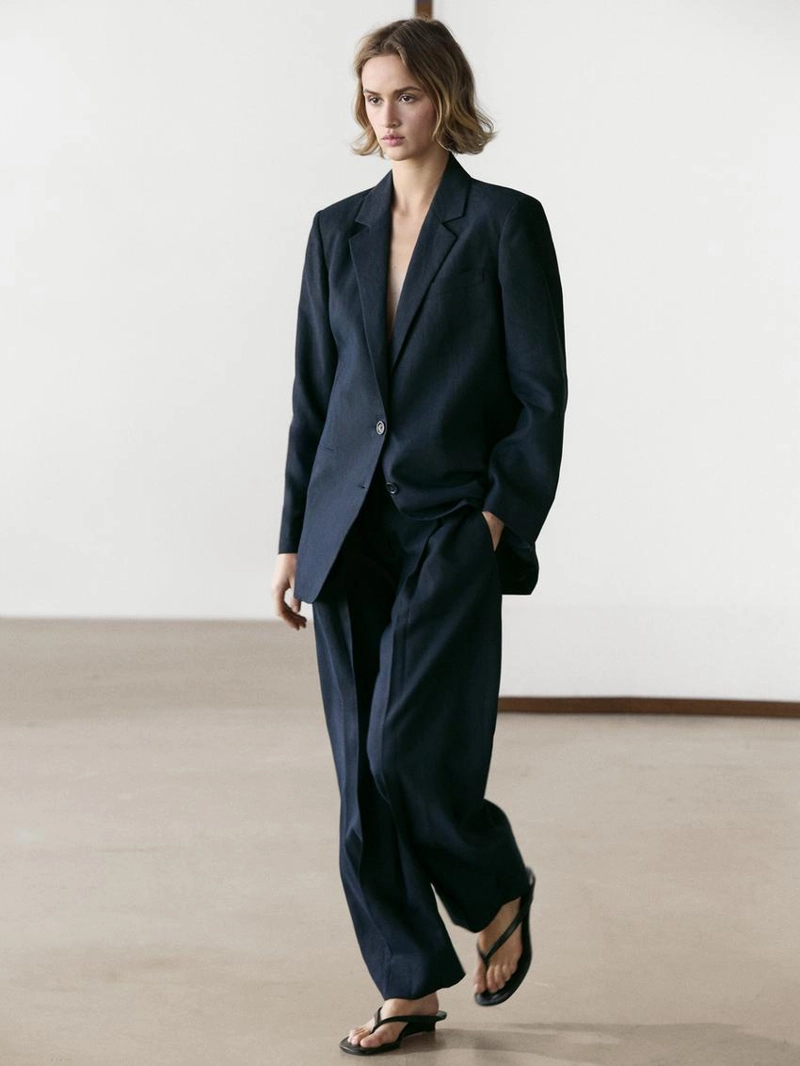 Льняные брюки для костюма