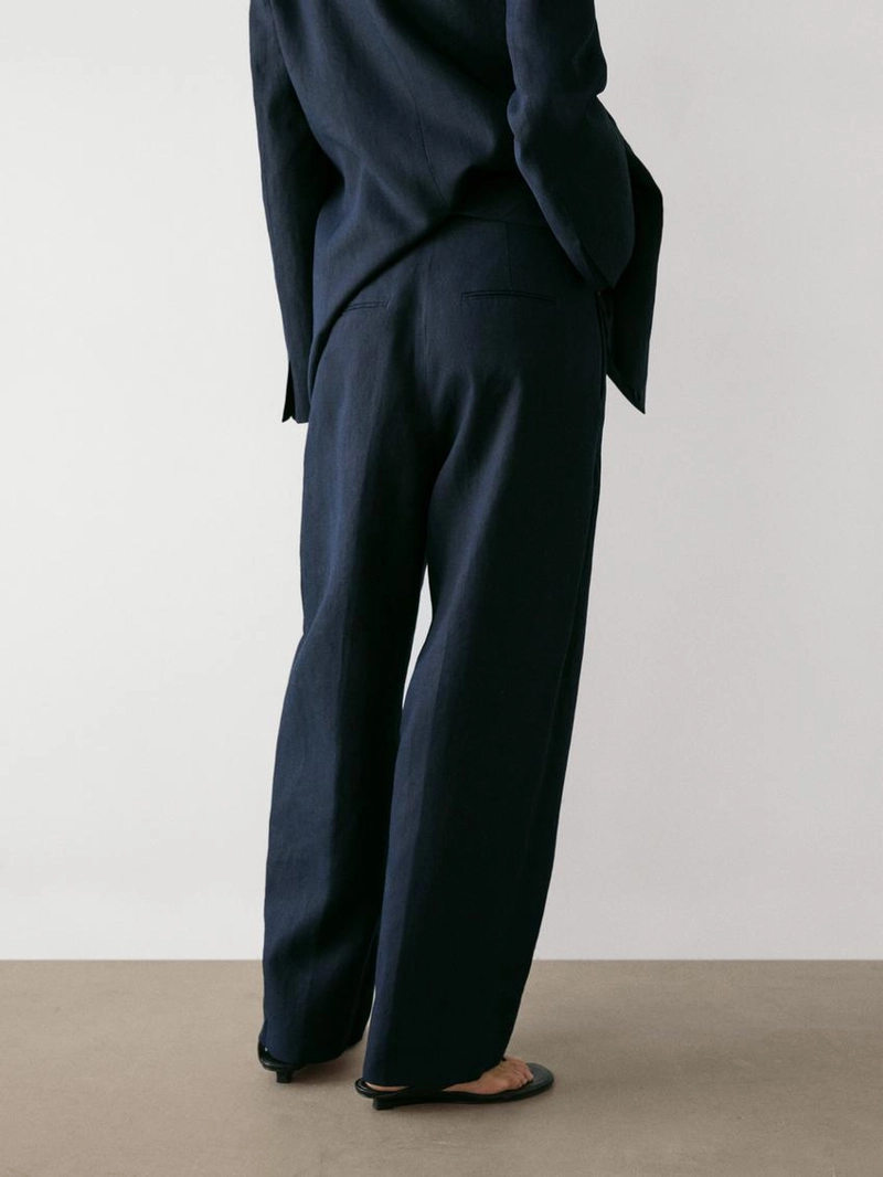 Льняные брюки для костюма