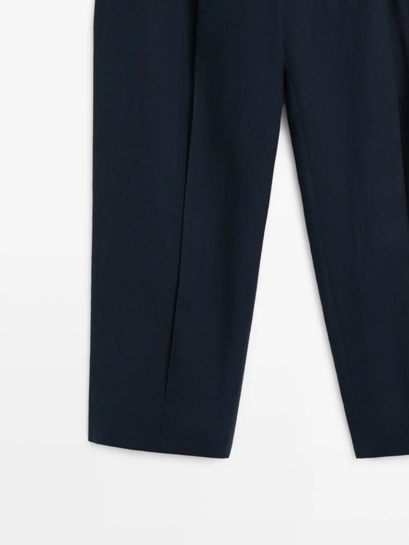 Льняные брюки для костюма