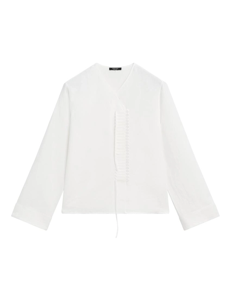 Рубашка с деталями на груди