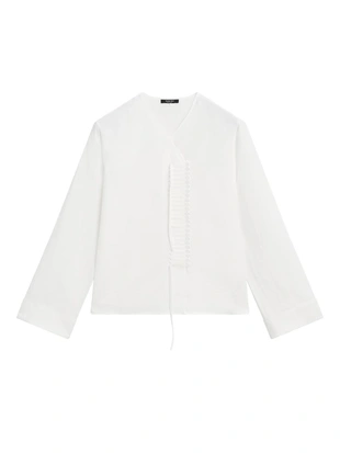 Рубашка с деталями на груди- Заказать в России