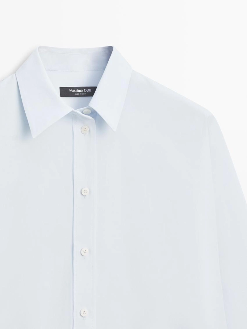 Рубашка из поплина и хлопковой смеси