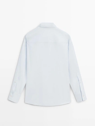 Рубашка из поплина и хлопковой смеси- Заказать в России