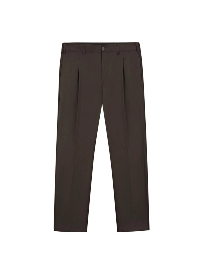 Брюки из шерстяной смеси свободного кроя