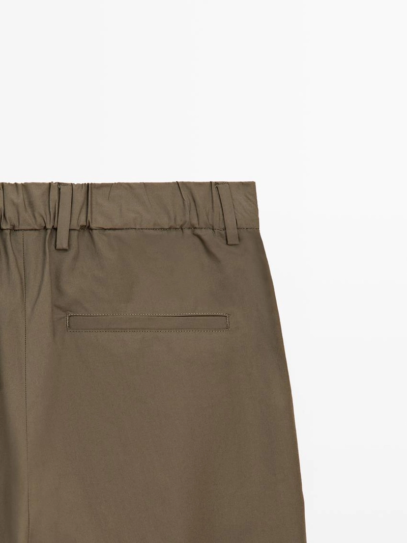 Хлопковые брюки с двойными стрелами