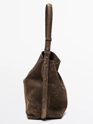 Мини-сумка из кожи и замши- Заказать в России