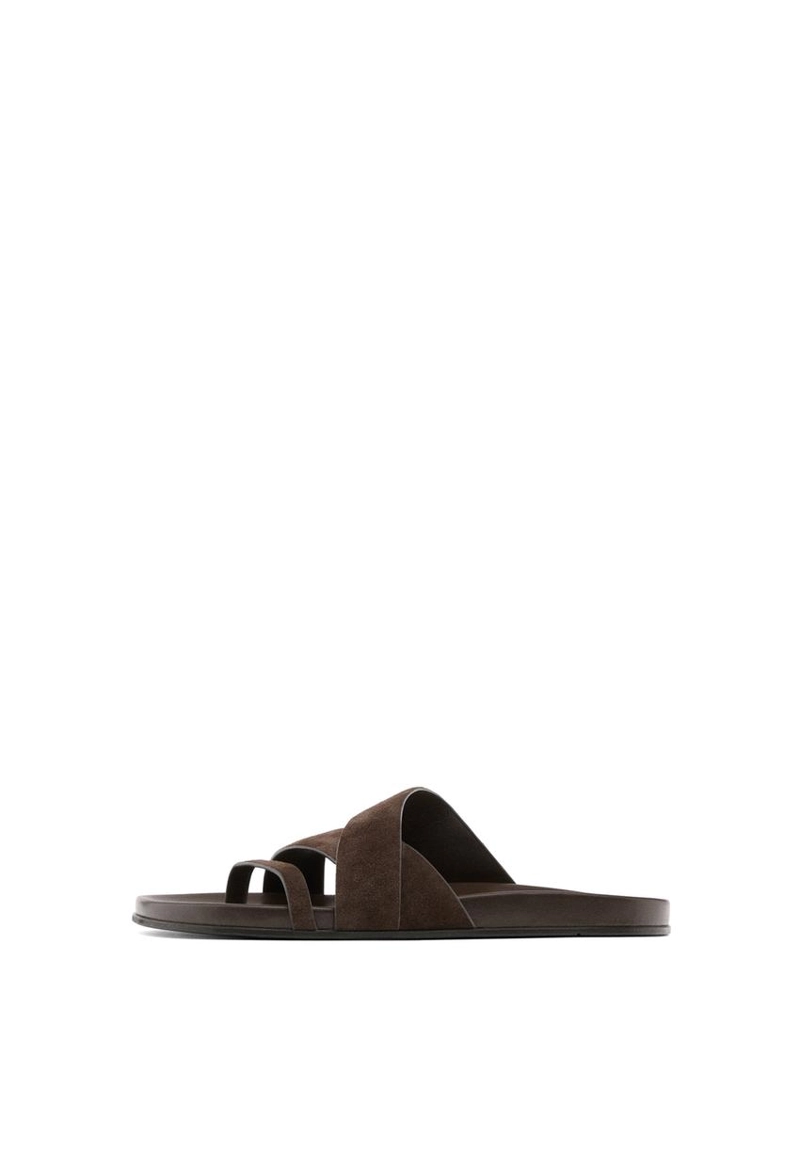 Сандалии на кожаной подошве