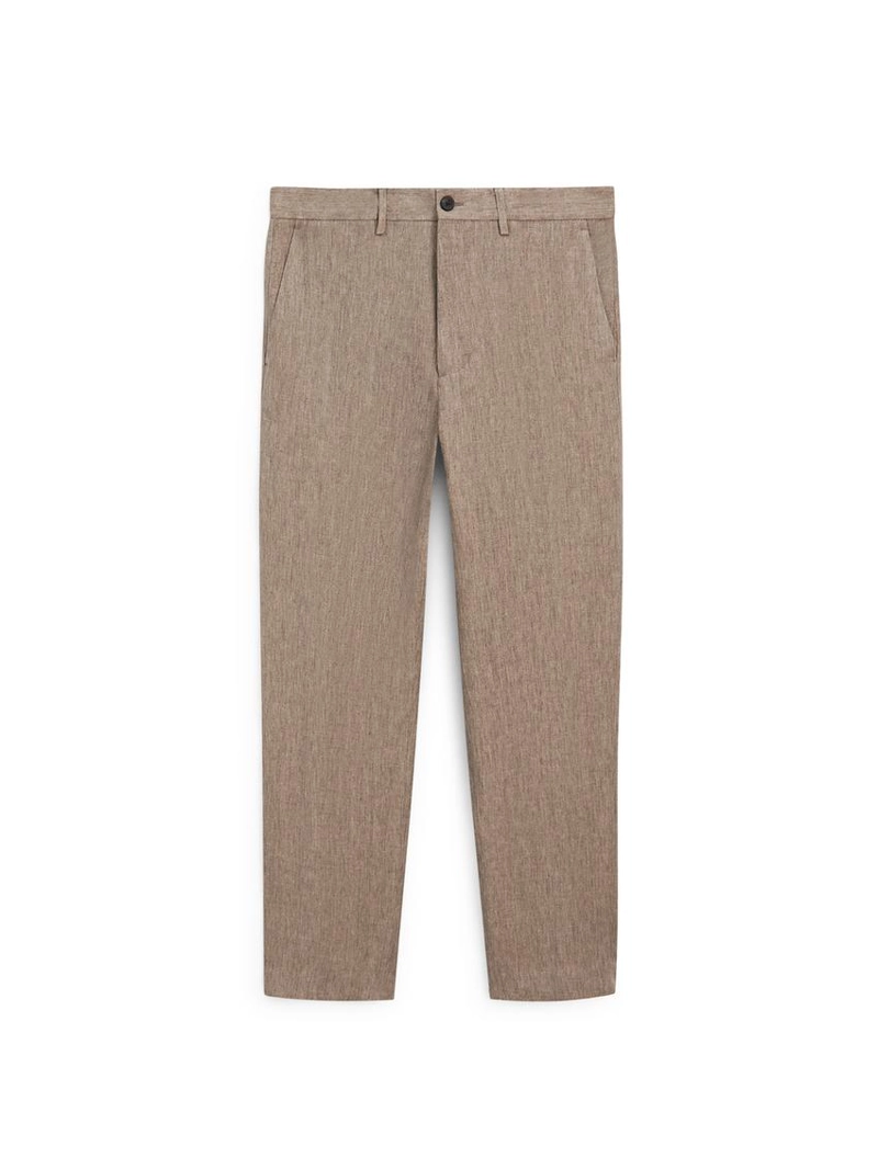 Брюки костюмные из льна