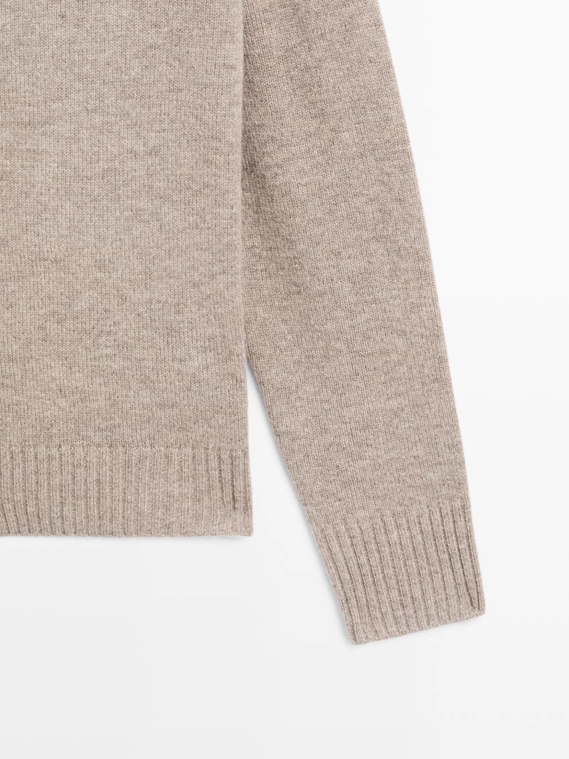 Кардиган из шерсти с высоким воротом