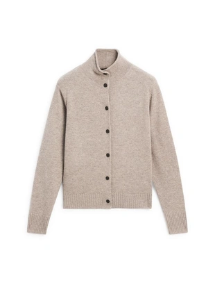 Кардиган из шерсти с высоким воротом- Заказать в России