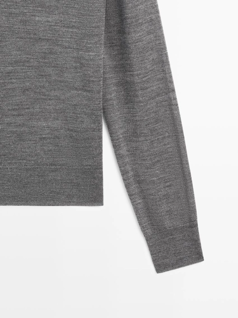 Свитер-поло из шерсти