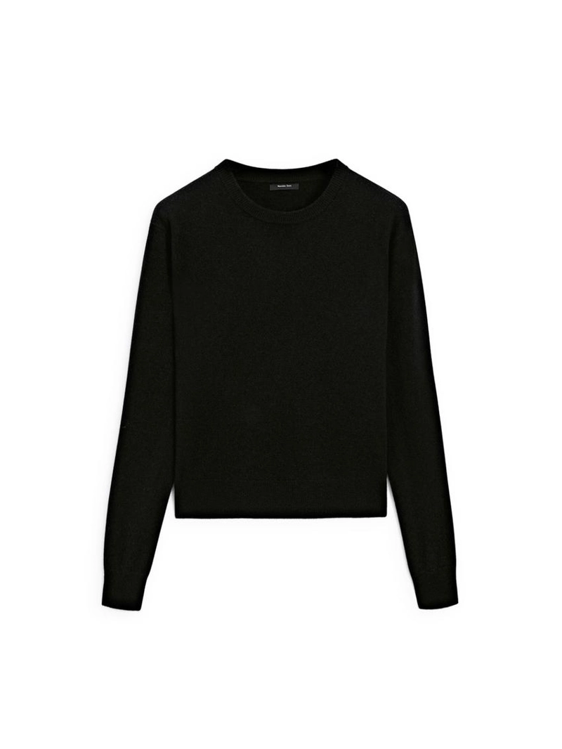 Кофта вязаная с круглым вырезом из шерсть смеси