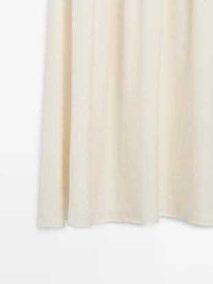 Платье миди с комбинированным трикотажем- Заказать в России