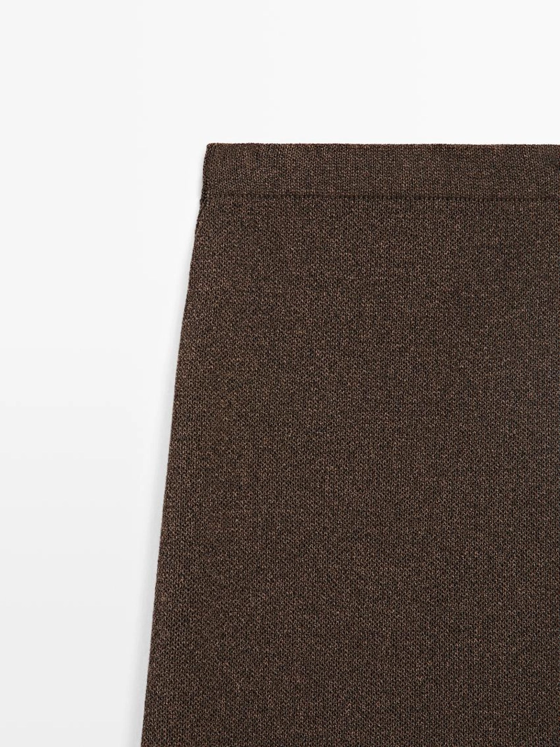 Длинная юбка из хлопкового микса