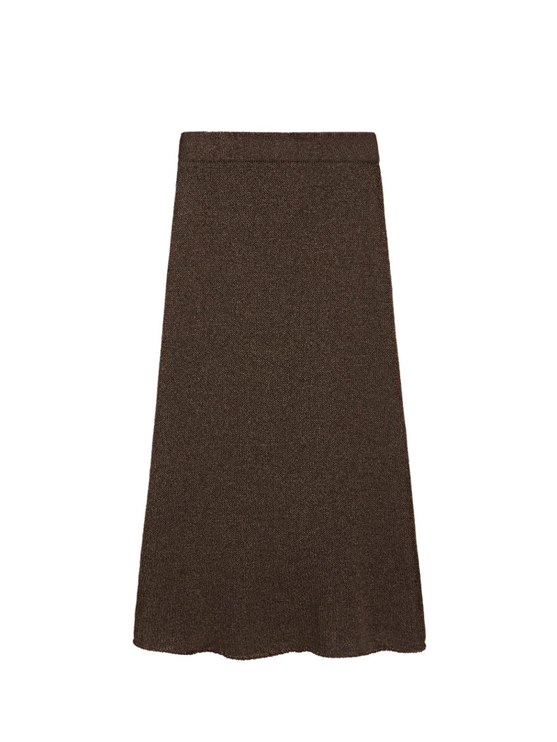 Длинная юбка из хлопкового микса