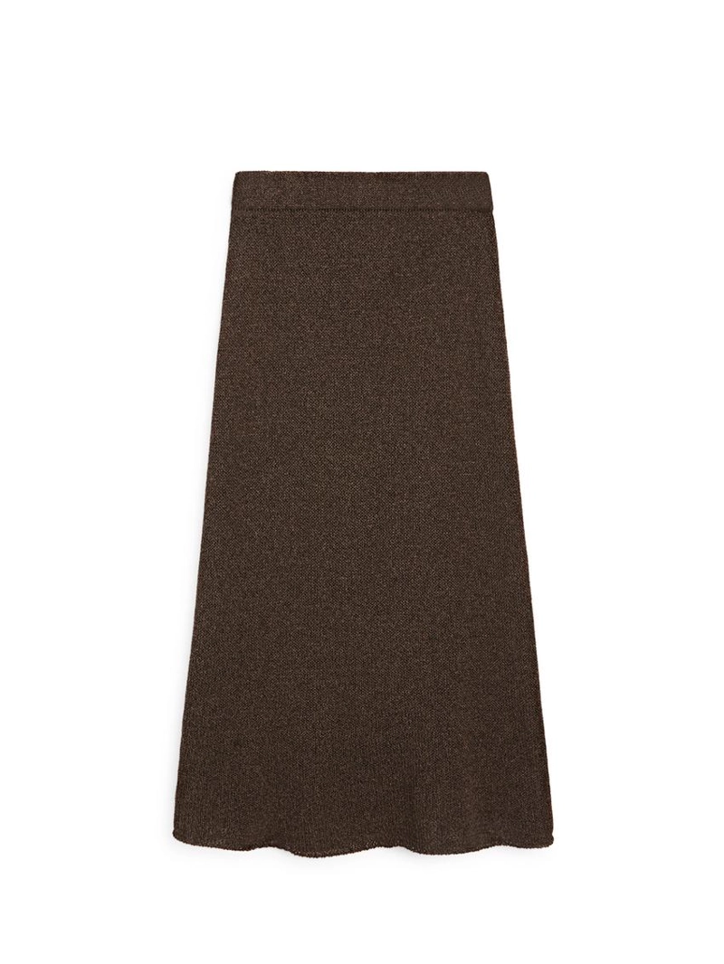 Длинная юбка из хлопкового микса